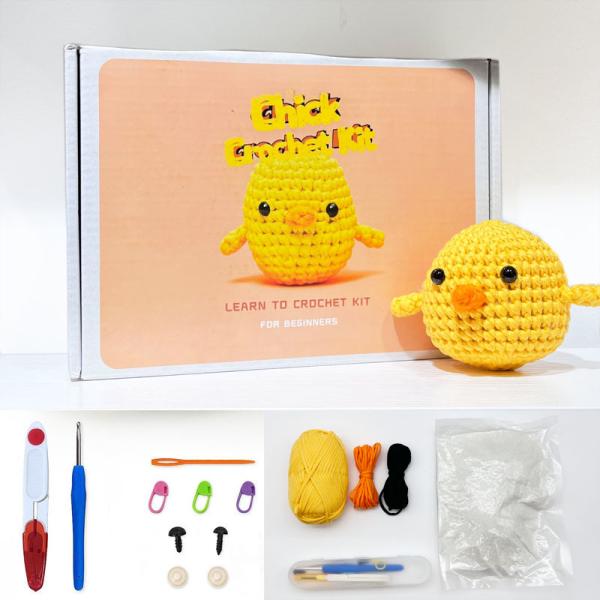 Carinha Kit de crochê DIY Artesanato Kit de ferramentas de tricô 1/16NM