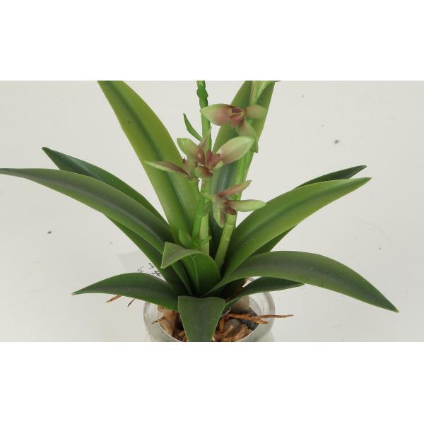 Mini Artificial Agave Bonsai With Glass Pot