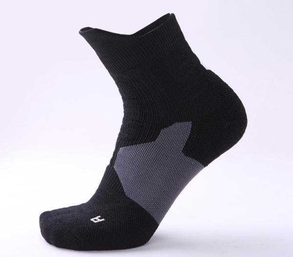 Orange Custom Sports Socks For Running Eco - Friendly Sweat - Absorbent