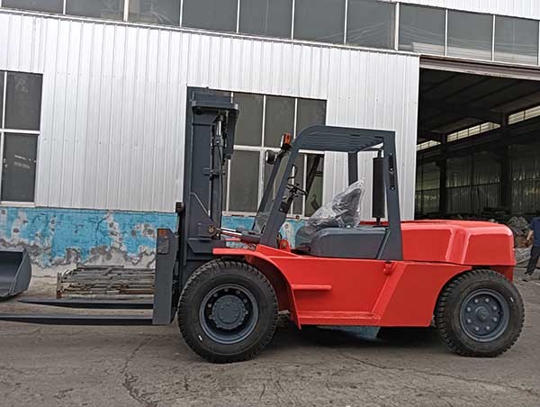 FD100 Diesel Operated Forklift 10000kg ISUZU 6BG1 4m Mast Forklift Counter Balance