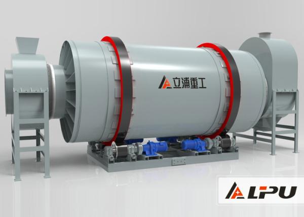2.8×6 Three Cylinder Industrial Drying Equipment For Quartz Powder , Sand Dryer