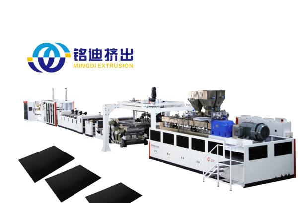 Customizable Plastic Twin Screw Extrusion Line For PP PLA PET ABS PE Sheet