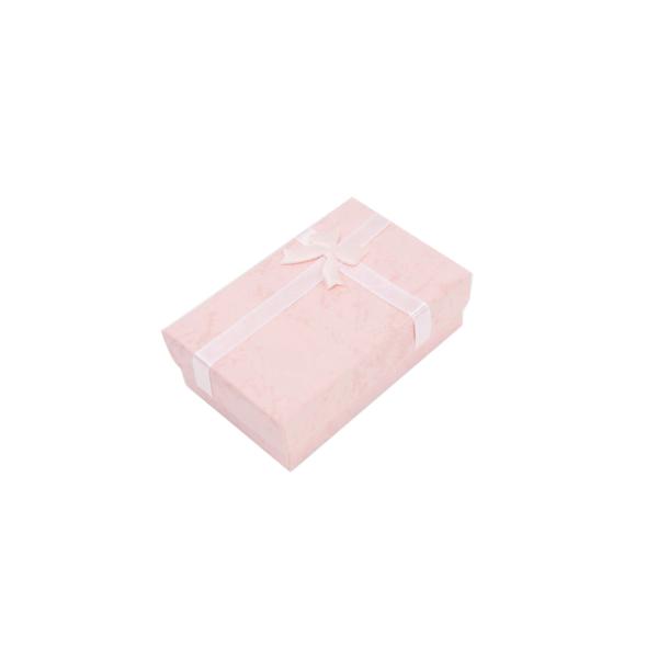 Caja de regalo azul de corte a presión personalizada para joyería