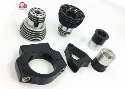 Black Chrome Custom Machined Metal Parts , 7075 Aluminum LED Light Components Parts