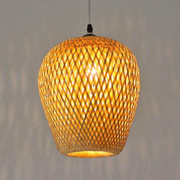 Chinese Hand Knitted Bamboo Art Pendant Lights Restaurant Caf Loft Hanging Pendant Lamp Fixture(WH-WP-37)