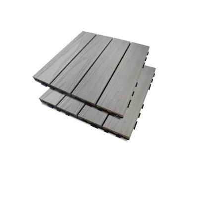 balcon composé en plastique en bois de planche de Gray Stitched Building Outdoor Board WPC de panneau de plancher de 30x30mm