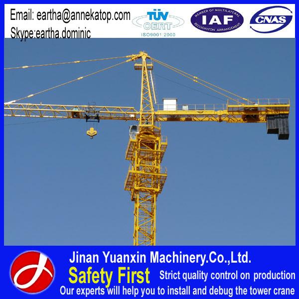Good work 8t load QTZ6010 model tower crane with CE