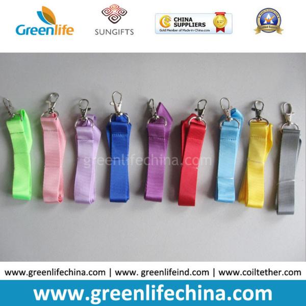 Flat tube cotton/polyester mix for a finer weave fashion colors lanyard badge accessories