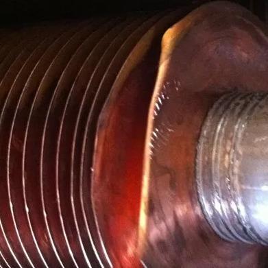 Tubo de aleta encaixado 0.4mm de aço inoxidável de cobre de alumínio de DELLOK TP304L
