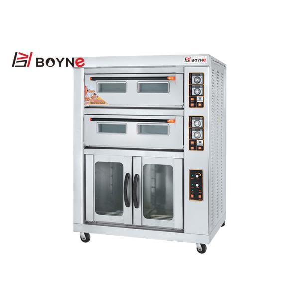 High Temperature Electric Two Deck Four Trays Bakery Oven With Proofer For Bakery