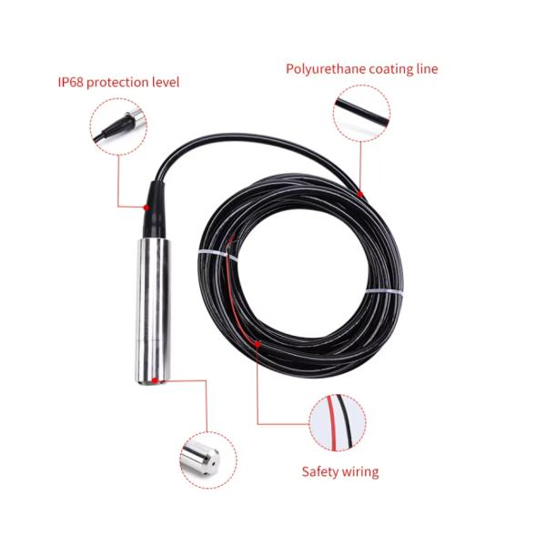 316l Probe Hydrostatic Water Level Transmitter for Deep Well 0-5v Output