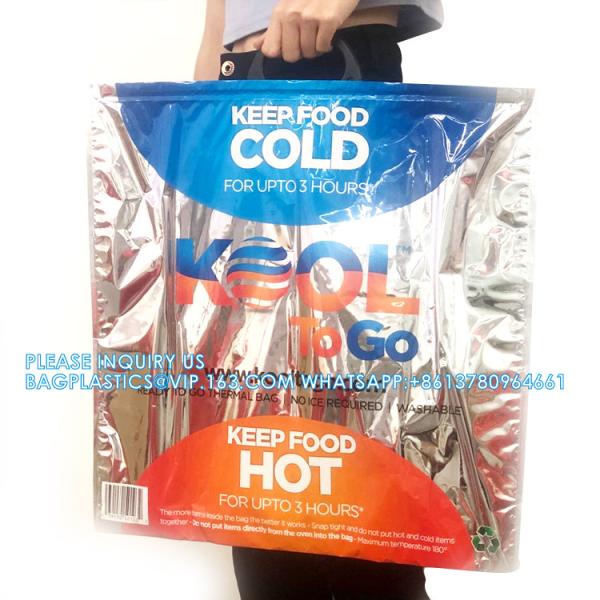 Disposable Sealable Food Travel Insulation Aluminum Foil Thermal Bag Factory price insulated lunch bag