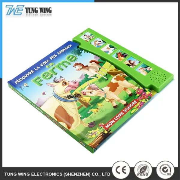 Remote Control ABS Hard Cover Music Children Sound Book Educational Toy Talking Book