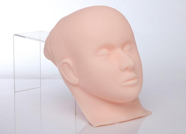 A tatuagem da cara descorada sobrancelha do silicone da pele 3D da prática raspou cosméticos da UGP da pele da máscara da pestana