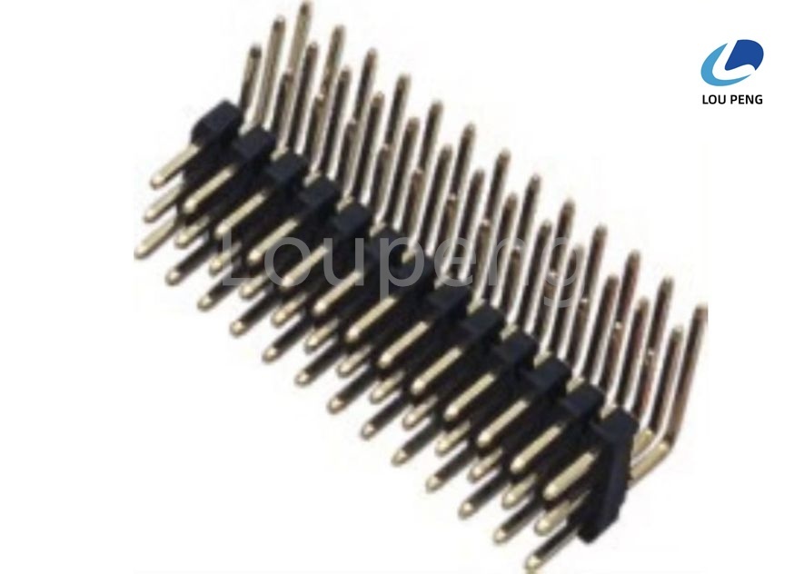 Gold Plating Surface Mount Pin Header Male Pin Connector Perfect for High Frequency Signal Transmission and PCB Mounting