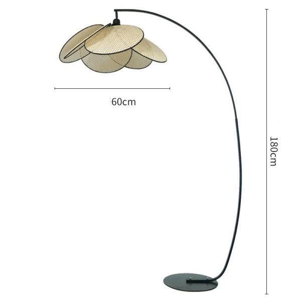 JYLIGHTING Vintage Bamboo Rattan Floor Lights Wall Lamp Chandeliers Pendent Lights Stand Floor Standing Lamp for Home Use Modern Pendant Light