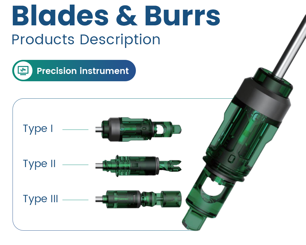 Factory Direct Supply Manual Shaver Blades Bone Cutter for Arthroscopy Surgical Blade Saw Blades OEM