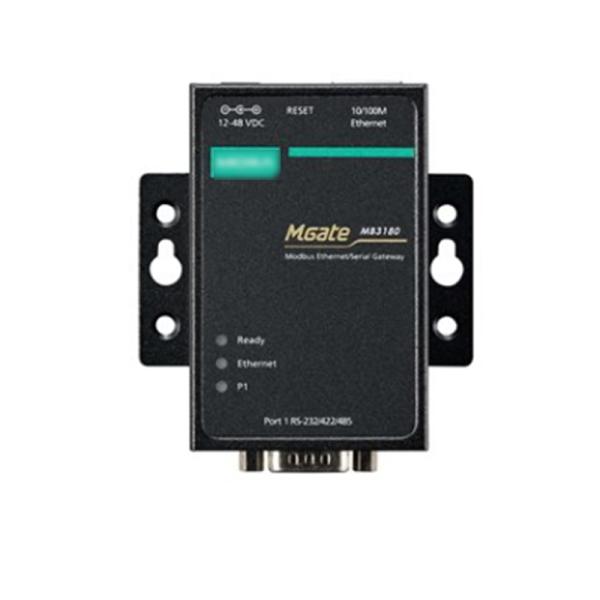 1 2 and 4-port Standard Serial Port to Ethernet Modbus Gateway MGATE MB3180 for MOXA