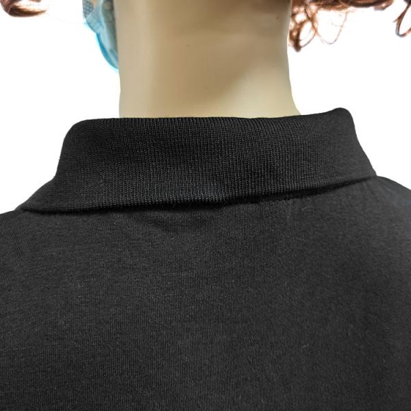 Unisex Cotton Carbon Fiber Lapel ESD Anti Static T Shirt