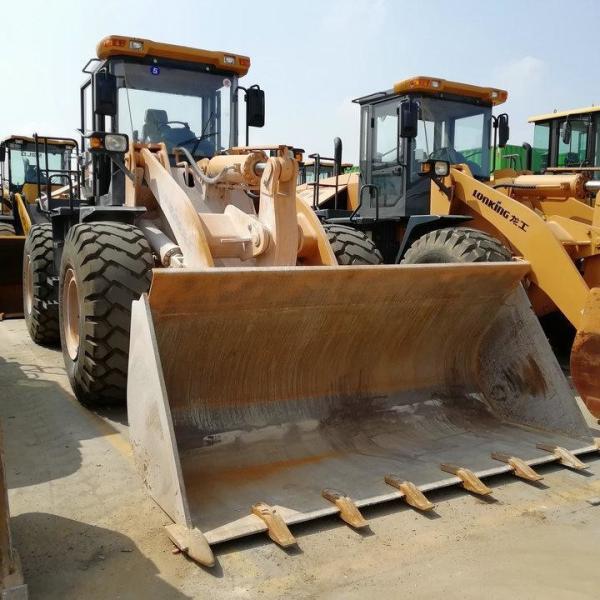 Front Loader Moving Type Used Wheel Loaders With 3.2m Bucket Width