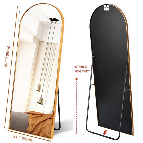 Aluminum Mirror Frame 13.5cm/28cm/38cm/40cm Gold/Black/Silver with Metal Alloy Lines