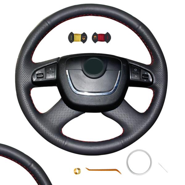 Skoda Octavia a5 Superb Fabia 2012 2013 2014 Artificial Leather Steering Wheel