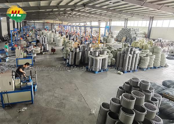 HUILONG galvanizou as bobinas de aço do fio da lâmina, arame farpado do ISO na cerca do jardim