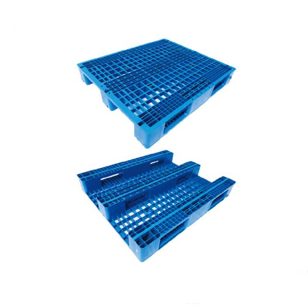 Páletes plásticas resistentes empilháveis do HDPE do Euro da pálete 1500Kg dos PP