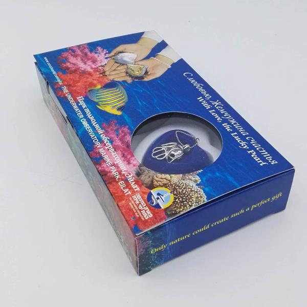 Natural Love Pearl Necklace Gift Box With can Open Cage Pendant sending to Women with Custom Color Box