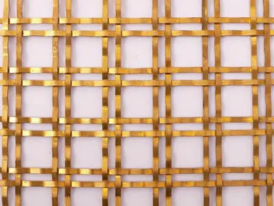 Outdoor Gold Brass Metal Spiral Stainless Steel Building Elevator Decorative Woven Wire Mesh Sheet Panel Curtain