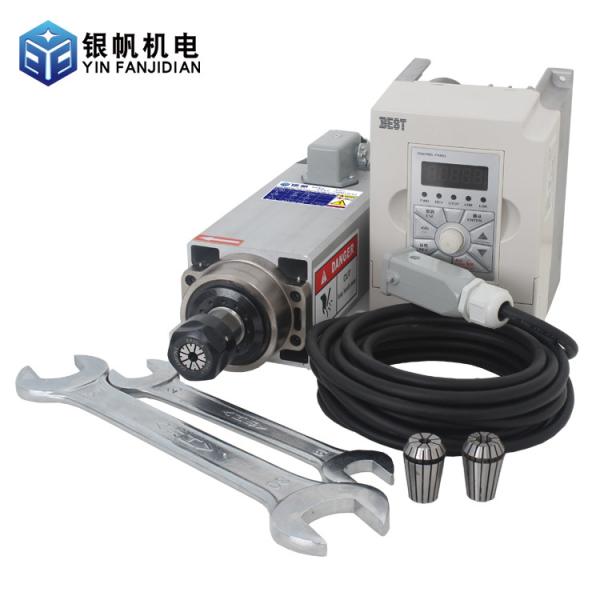 220v or 380v Inverter Drive GDZ 93*82-2.2 2.2KW Air Cooled Spindle Motor for CNC Router