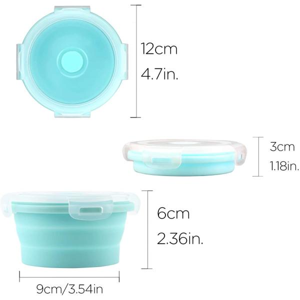 Silicone Collapsible Dog Bowls Food Water Travel Bowl