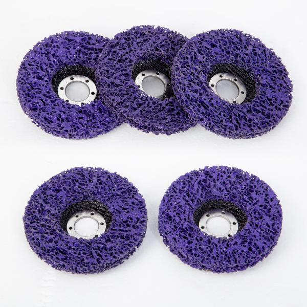 4.5 Inch Stripping Wheel 115mm Diameter Purple Black Color Abrasive Cleaning Strip Disc