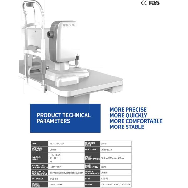 Confocal Retina Ophthalmoscope One Integrated Lens Camera System Multi Imaging Modes