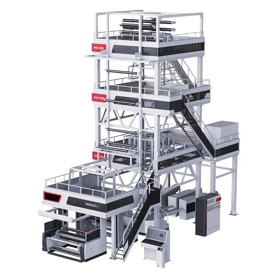 Premium 5-Layer 32: 1 L/D Ratio 5-Sets Dosing Plastic Film Layers Blowing Machine