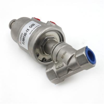 Double Acting Angle Seat Valve DN15 1/2 inch Pneumatic Water Steam Control
