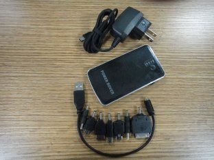 Emergency Dual 3200mAh Mobile Phone Charger Station With USB Output And LED Light