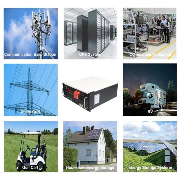 Li-Ion Battery 48V 51.2V 100Ah 200Ah for Home Energy Storage System 5KW 10KW Rackmount
