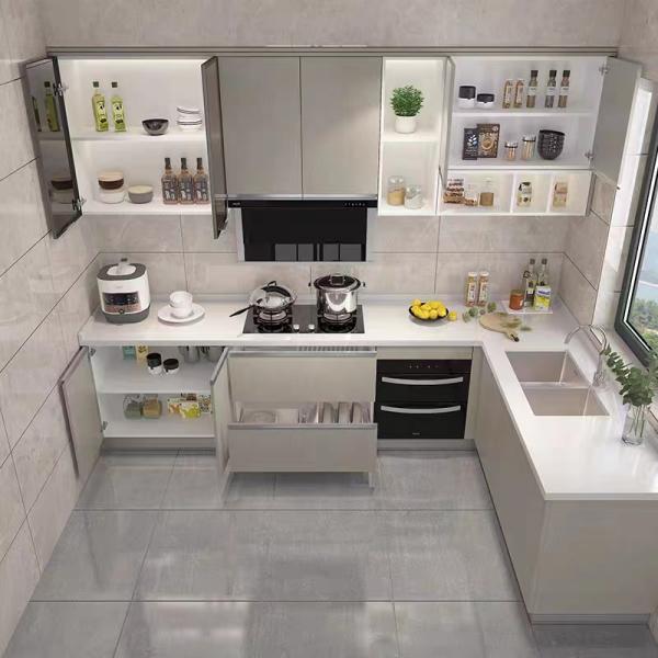 Back Restaurant Kitchen Cabinets Modern Hotel Integrated Kitchen Unit