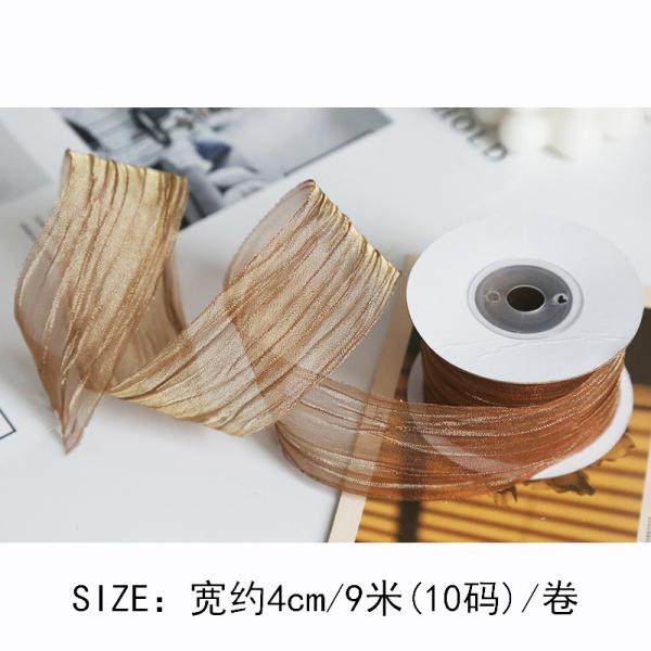 Полиэстерная лента для организмы 38 мм экологически безопасная бледно-розовая лента для организмы