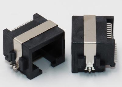 Trava acima de 90 graus 8P8C único SMT portuário RJ45 LAN Jack