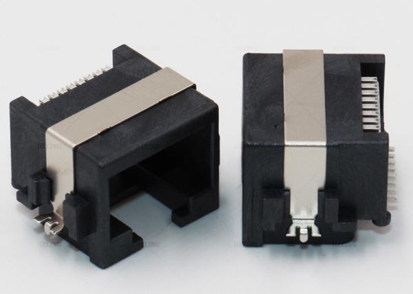 Trava acima de 90 graus 8P8C único SMT portuário RJ45 LAN Jack