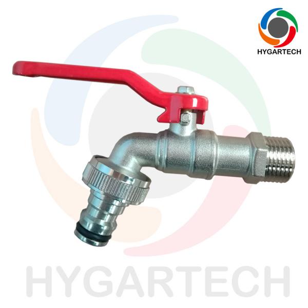 Кран сада Bibcock шарика Италии латунный с быстрым соединителем щелчка