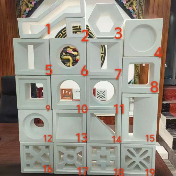 Villa Wall Facade Brick Hollow White Concrete Screen Blocks