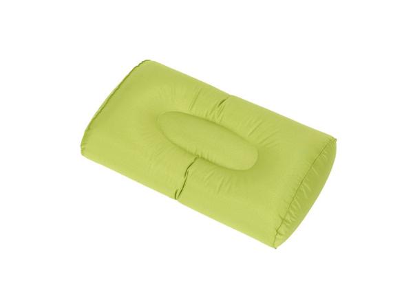 Green Inflatable Camping Pillow , Anti Snore Blow Up Camping Pillow