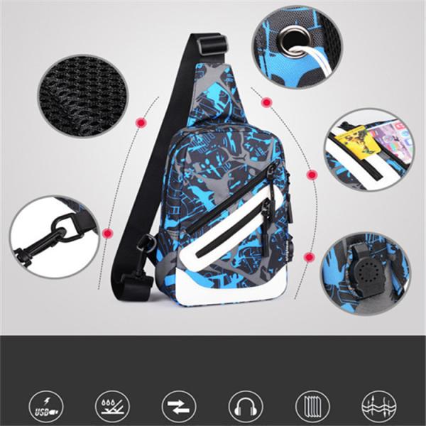 Neoprene Men'S Cross Body Sling Bag Waterproof Anti Theft Sling Bag Unisex