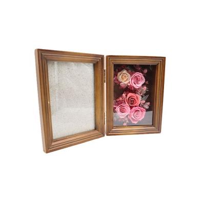 Molduras para retrato da madeira maciça das decorações do casamento com flores preservadas