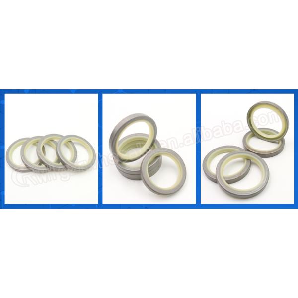 Уплотнение доказательства пыли DLI, уплотнение плунжерного штока PU белого металла гидравлическое