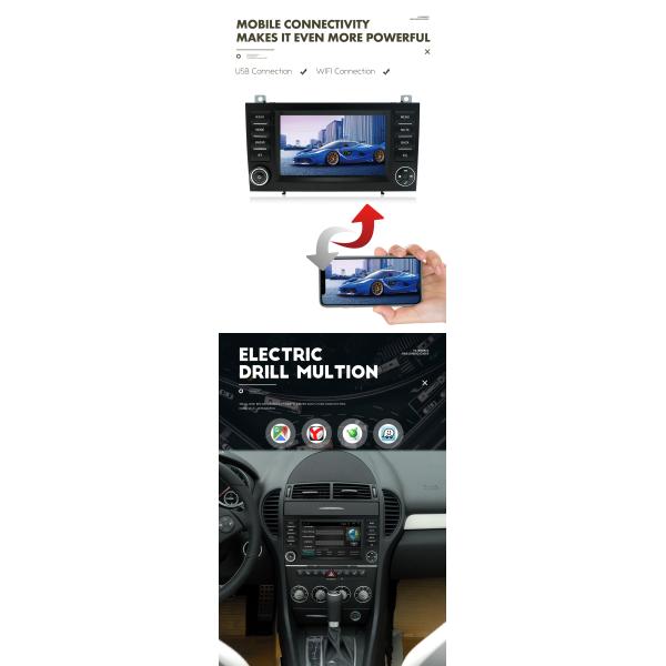 Grandnavi 7 pouces Android 11 Radio de voiture sans fil Carplay Pour Mercedes Benz SLK Classe 2004-2010