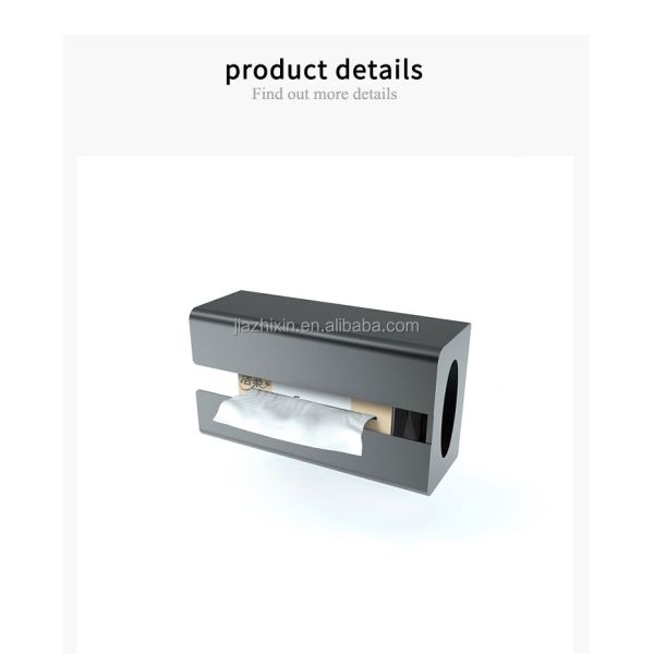 Hot Sales Metal Kitchen Holder Rectangular Napkin Dispenser Box Bathroom Wall Mount Toilet Paper Magnetic Tissue Storage Shelf